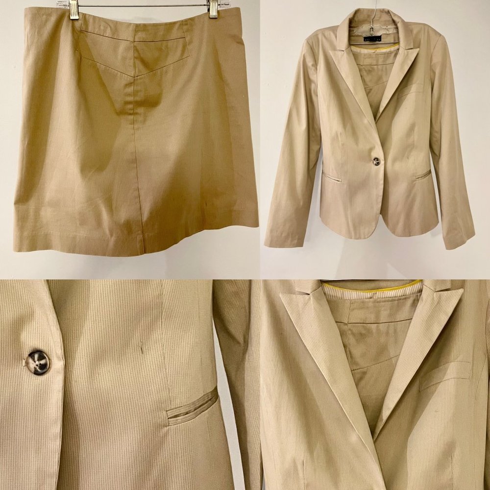 Formal and mini skirt jacket set